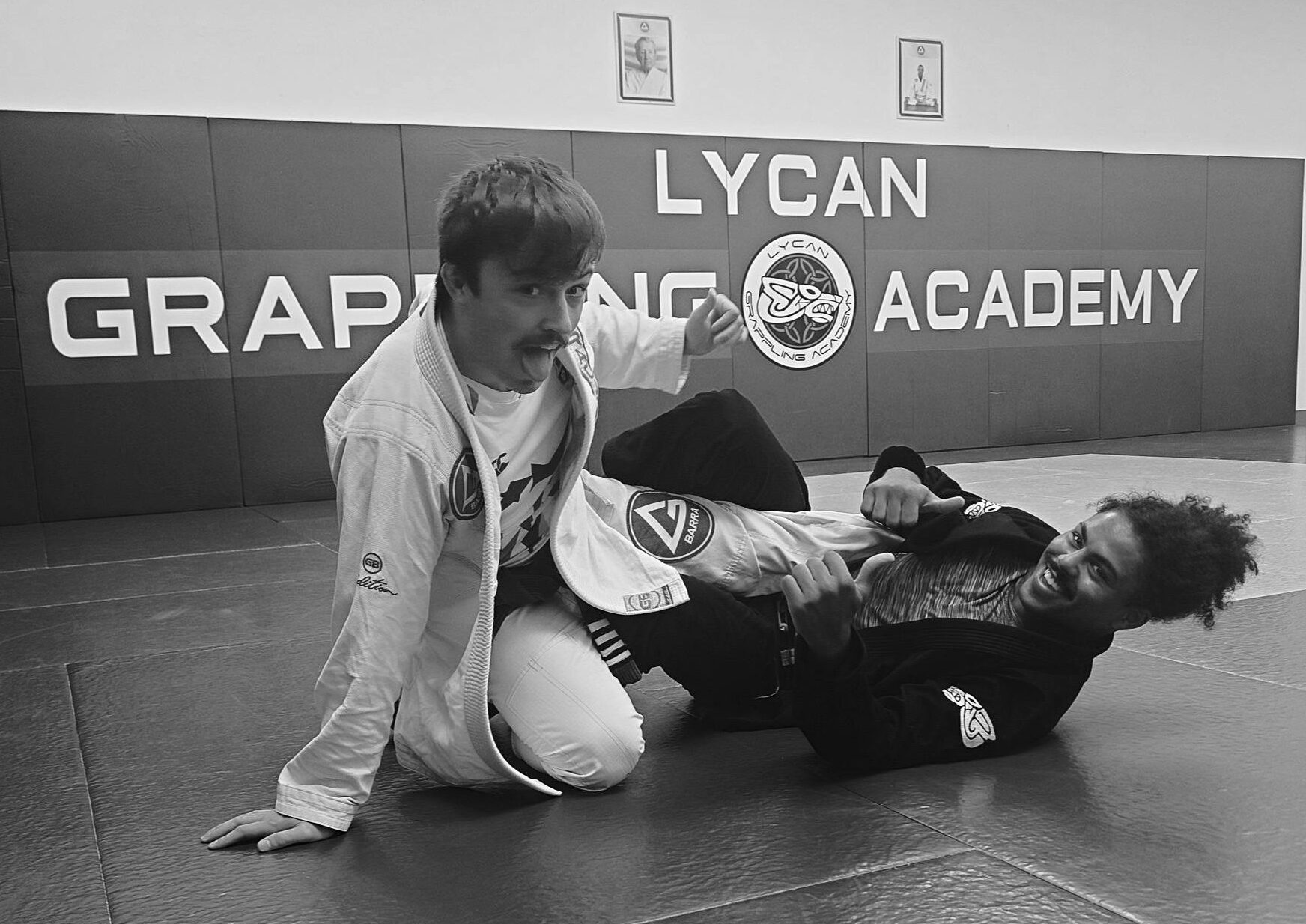 Robin and Ben rolling.