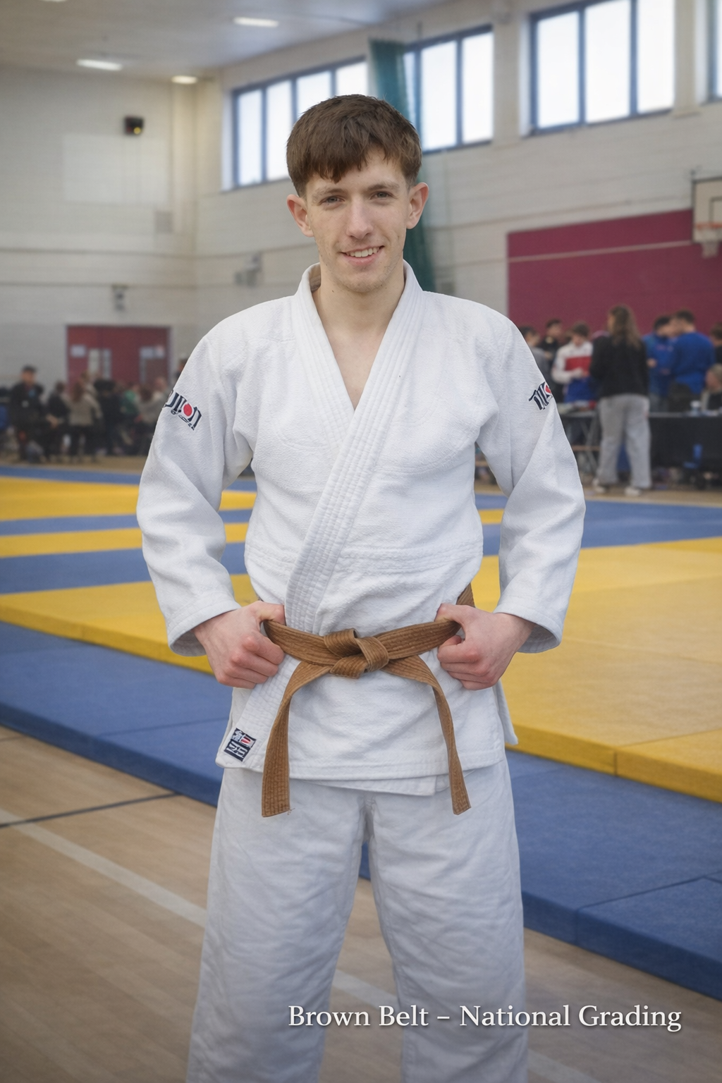 Kaelan earns his brown belt at Lycan Grappling Academy